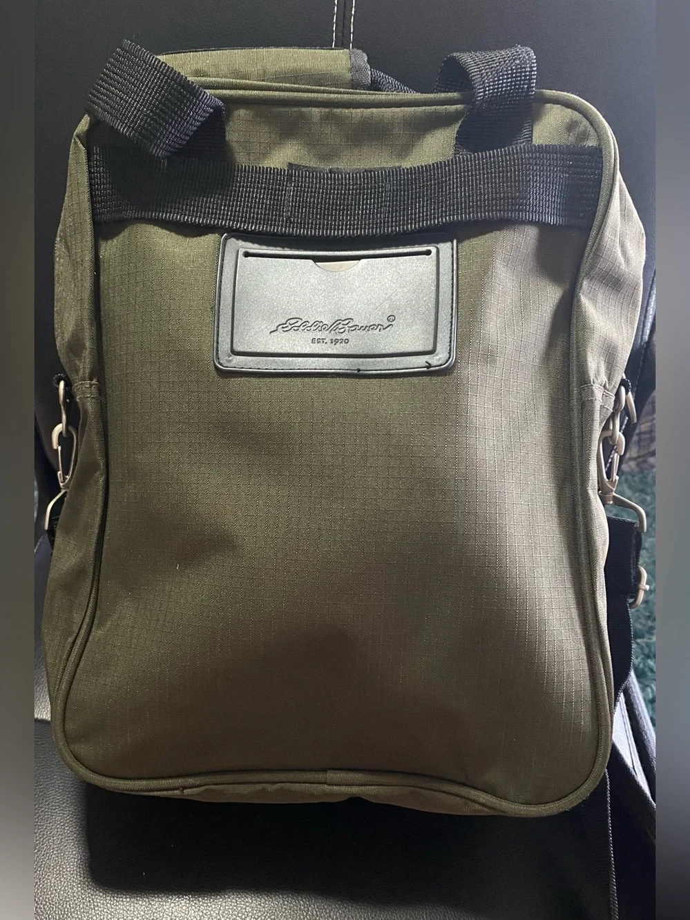 Eddie Bauer Men's Olive Green Crossbody/Tablet Bag